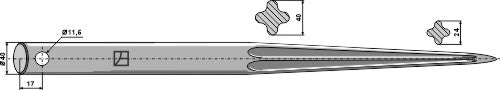 Dent chargeur - 40mm x 1200mm